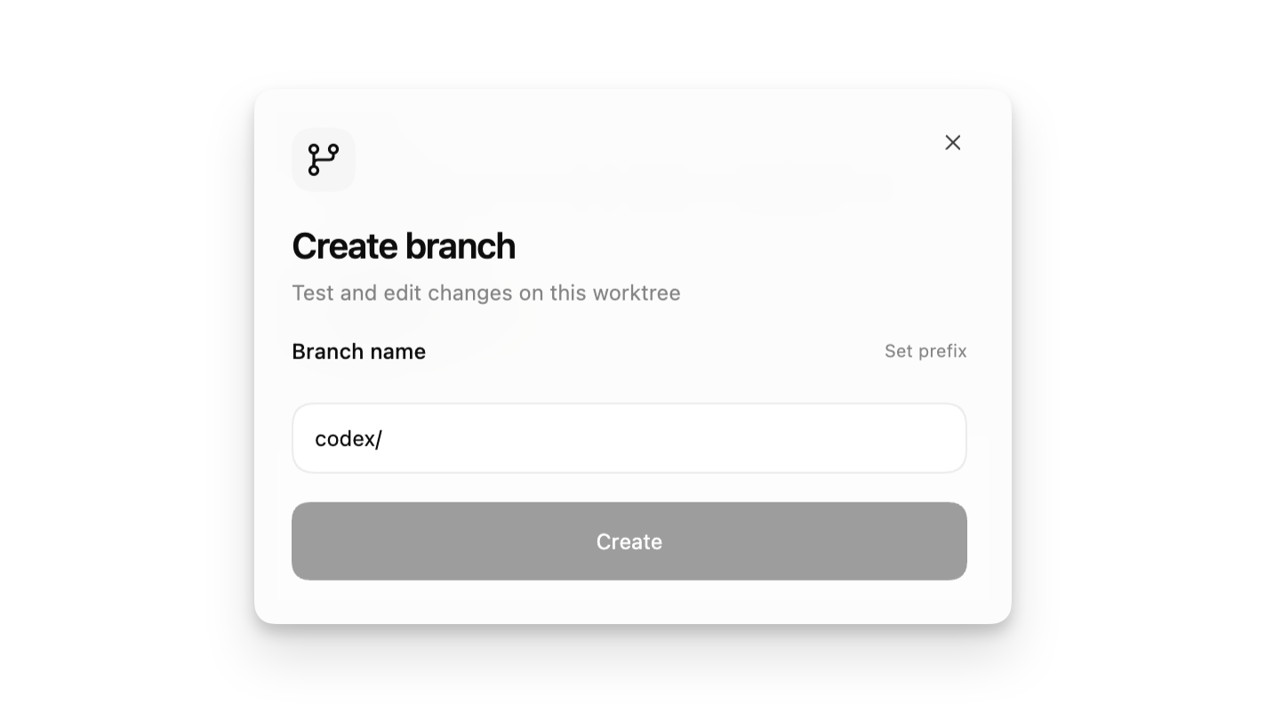 Codex worktree